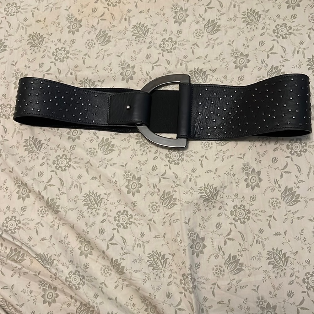 DKNY black studded belt size small